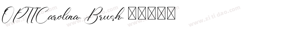 OPTICarolina-Brush字体转换
