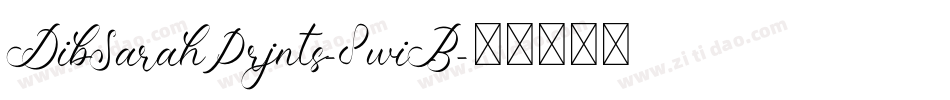 DjbSarahPrints-8wjB字体转换