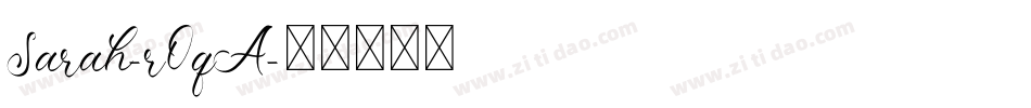 Sarah-r0qA字体转换