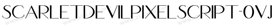 ScarletDevilPixelScript-0Vjr字体转换