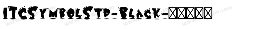 ITCSymbolStd-Black字体转换