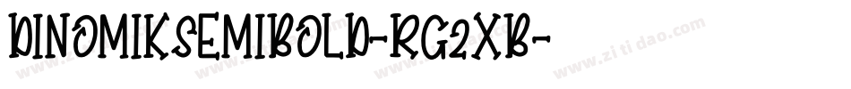 DinomikSemibold-rg2xB字体转换