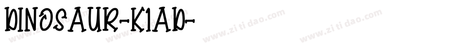 Dinosaur-K1aD字体转换