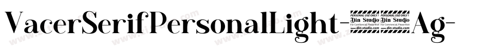 VacerSerifPersonalLight-66Ag字体转换