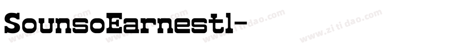 SounsoEarnestl字体转换