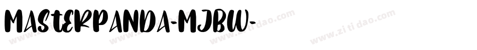 MasterPanda-MjBw字体转换