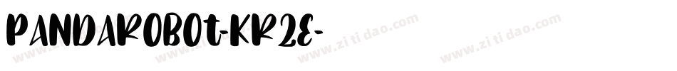 PandaRobot-KR2e字体转换