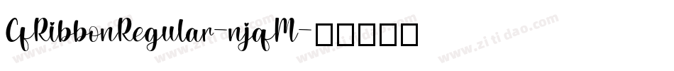 CfRibbonRegular-njqM字体转换