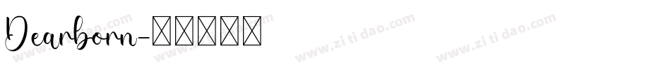 Dearborn字体转换