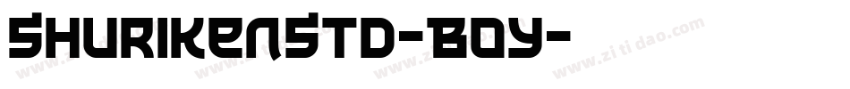 ShurikenStd-Boy字体转换