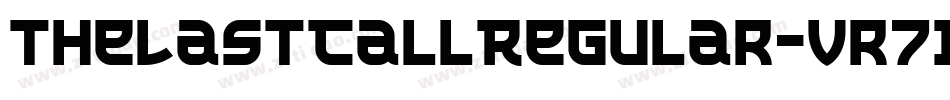 TheLastCallRegular-vr7D字体转换