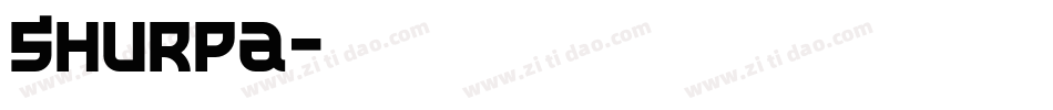 Shurpa字体转换