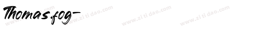 Thomas.fog字体转换