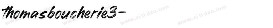 thomasboucherie3字体转换