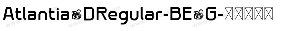 Atlantia3DRegular-BE5G字体转换
