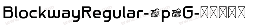 BlockwayRegular-0p5G字体转换