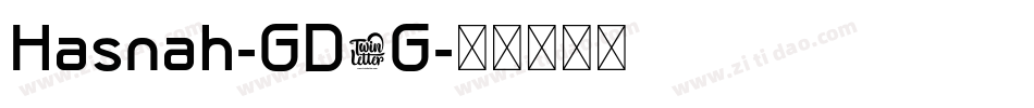 Hasnah-GD5G字体转换