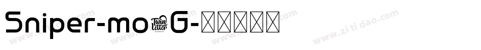 Sniper-mo5G字体转换