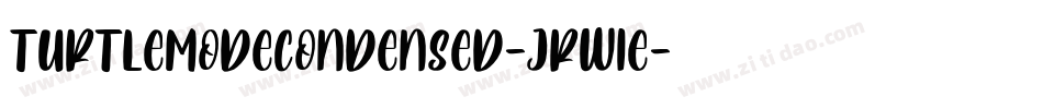 TurtleModeCondensed-JRW1E字体转换