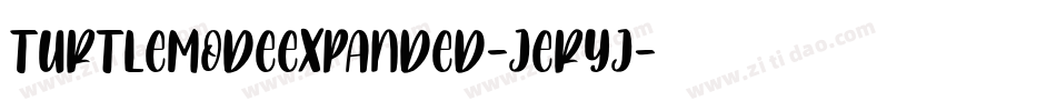 TurtleModeExpanded-jERyj字体转换