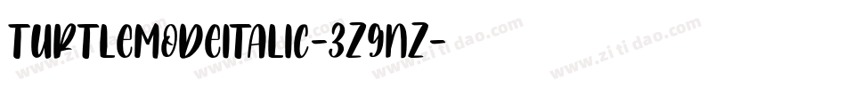 TurtleModeItalic-3z9nZ字体转换