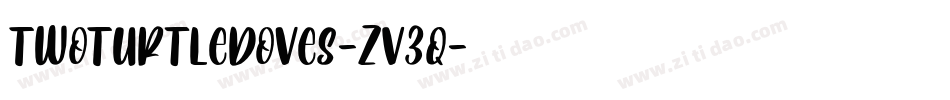 TwoTurtleDoves-ZV3q字体转换