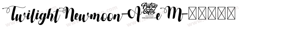 TwilightNewmoon-A3eM字体转换