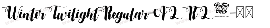 WinterTwilightRegular-ALRL2字体转换