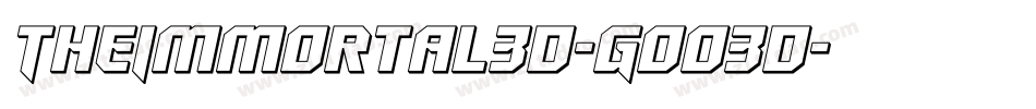 TheImmortal3D-GOO3D字体转换