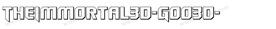 TheImmortal3D-GOO3D字体转换
