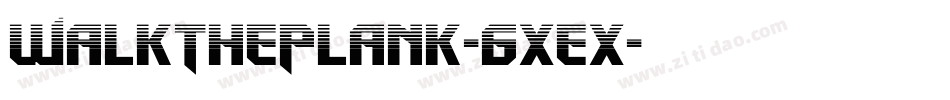 WalkThePlank-6xex字体转换