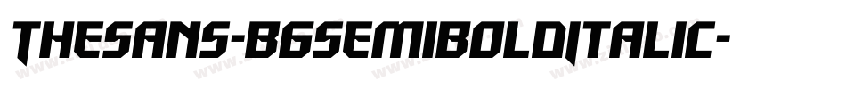 TheSans-B6SemiBoldItalic字体转换
