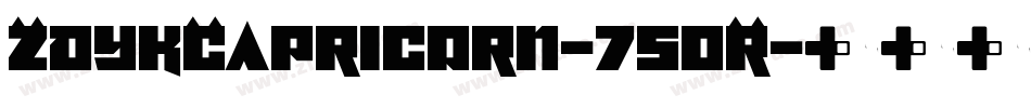 ZdykCapricorn-750R字体转换