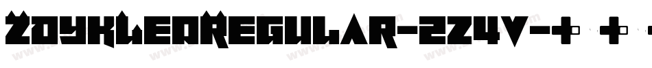 ZdykLeoRegular-2z4v字体转换