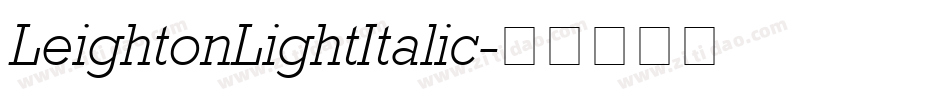 LeightonLightItalic字体转换