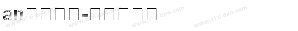 an英文字库字体转换