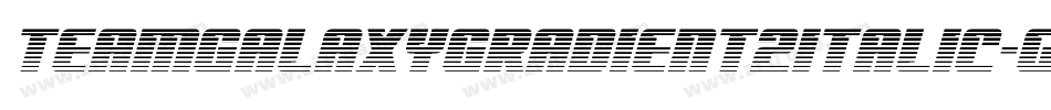 TeamGalaxyGradient2Italic-gxBMp字体转换