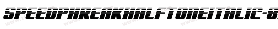 SpeedPhreakHalftoneItalic-8MOR0字体转换