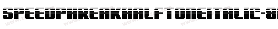 SpeedPhreakHalftoneItalic-8MOR0字体转换