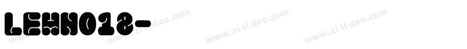 LEHN018字体转换