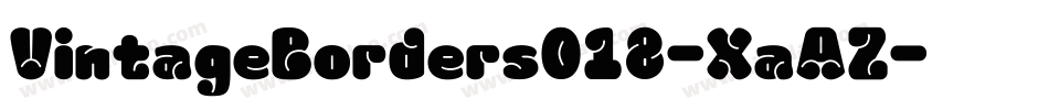 VintageBorders018-XaAZ字体转换