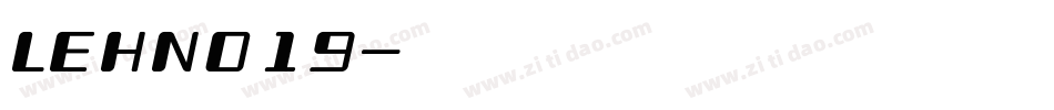 LEHN019字体转换