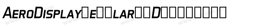 AeroDisplayRegular-LDR5字体转换