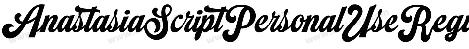 AnastasiaScriptPersonalUseRegular-KDVA字体转换