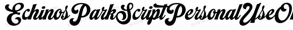 EchinosParkScriptPersonalUseOnly-mpM9字体转换 EchinosParkScriptPersonalUseOnly-mpM9字体转换