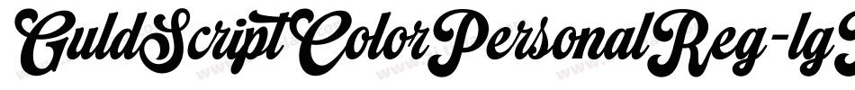 GuldScriptColorPersonalReg-lgKLD字体转换