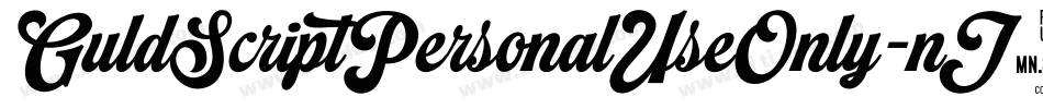 GuldScriptPersonalUseOnly-nJ2g字体转换