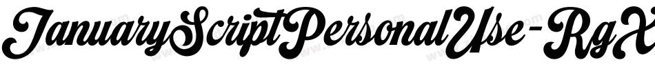 JanuaryScriptPersonalUse-RgXW字体转换