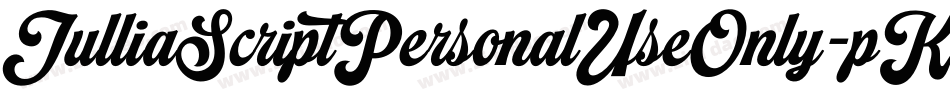 JulliaScriptPersonalUseOnly-pK3R字体转换 JulliaScriptPersonalUseOnly-pK3R字体转换