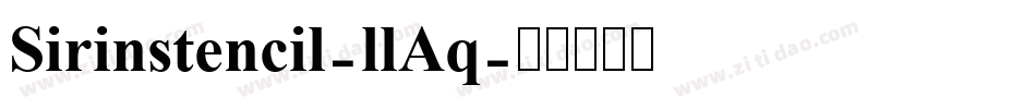 Sirinstencil-llAq字体转换
